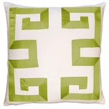 Square Feathers Home Empire Linen Ivory Ribbon Pillow Decor