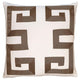 Square Feathers Home Empire Linen Ivory Ribbon Pillow Decor square-feathers-empire-birch-brown-22-22