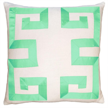 Square Feathers Home Empire Linen Ivory Ribbon Pillow Decor square-feathers-empire-birch-egg-blue-22-22