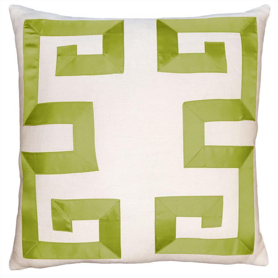 Square Feathers Home Empire Linen Lavendar Ribbon Pillow Decor
