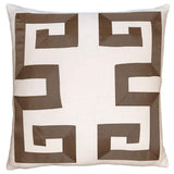 Square Feathers Home Empire Linen Sage Ribbon Pillow Decor square-feathers-empire-birch-brown-22-22