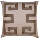 Square Feathers Home Empire Linen Sage Ribbon Pillow Decor square-feathers-empire-linen-brown-22-22