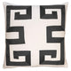 Square Feathers Home Empire Linen Yellow Ribbon Pillow Decor square-feathers-empire-birch-Black-22-22