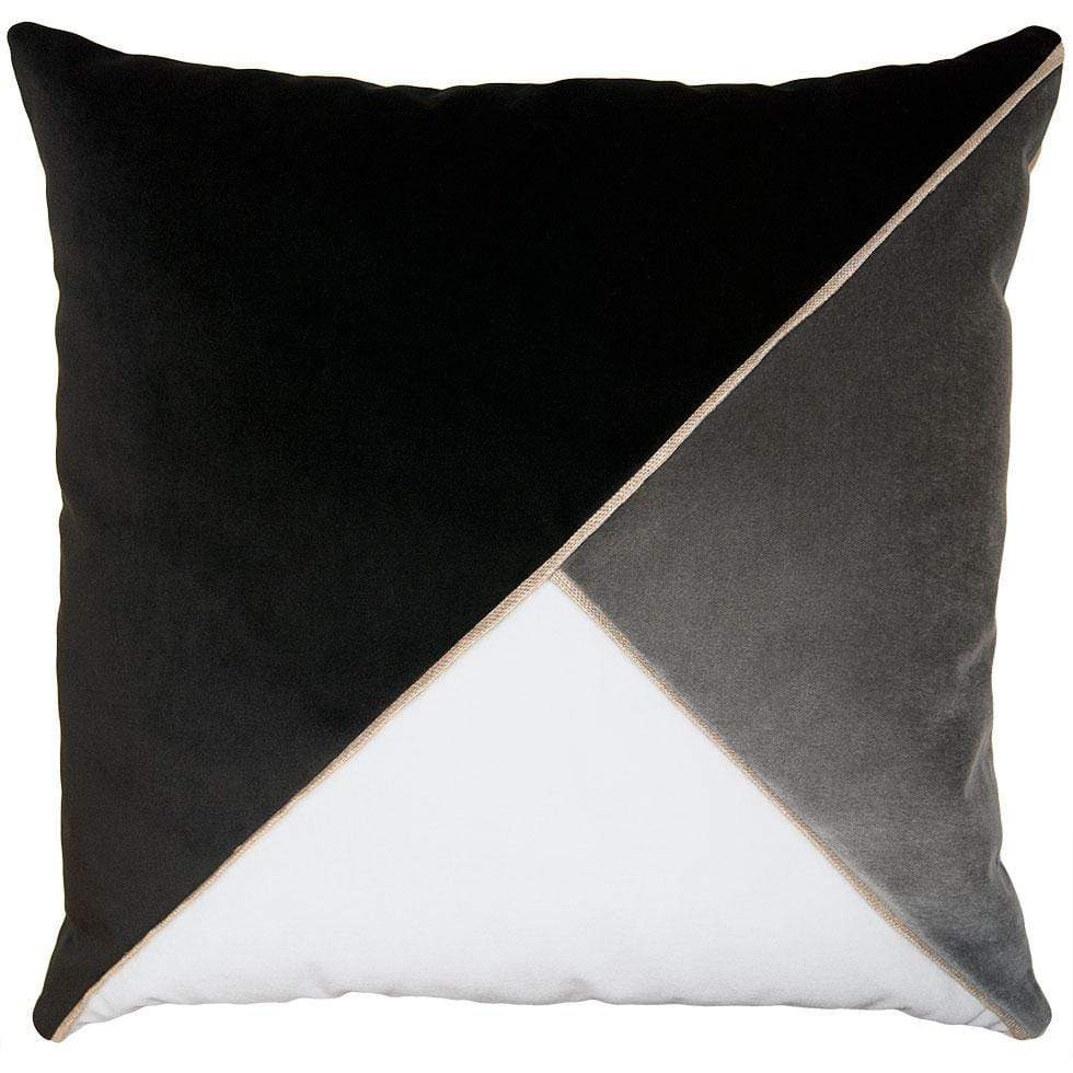 Square Feathers Home Harlow Pillow - Honey Pillow & Decor square-feathers-harlow-black-22x22
