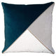 Square Feathers Home Harlow Pillow - Indigo Pillow & Decor square-feathers-harlow-cyan-22x22
