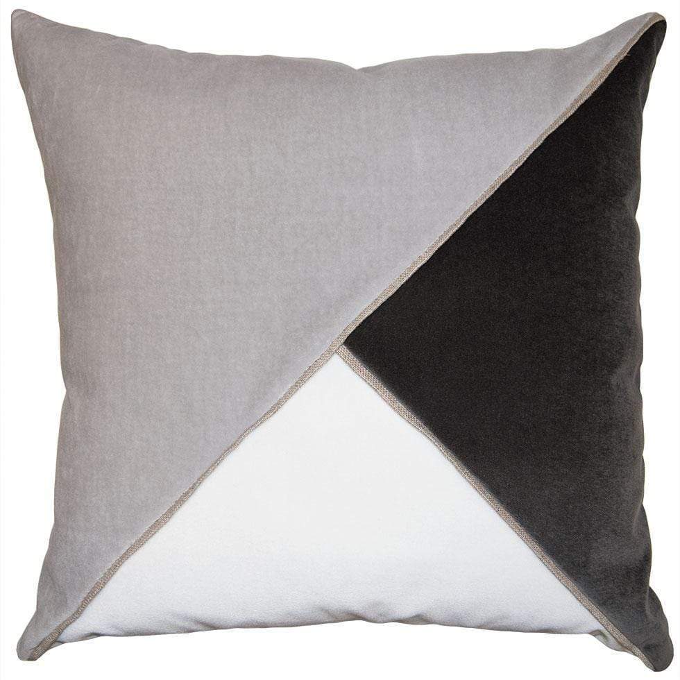 Square Feathers Home Harlow Pillow - Indigo Pillow & Decor square-feathers-harlow-sharkskin-22x22