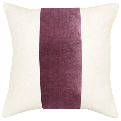 Square Feathers Home Ming Birch Harbor Velvet Band Pillow Decor