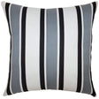 Square Feathers Home Outdoor Stripe Pillow - Ebony Outdoor