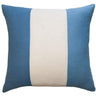 Square Feathers Home Savvy Hue Flint Ivory Band Pillow Decor