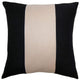 Square Feathers Home Savvy Hue Ivory Band Pillow Decor square-feathers-savvy-hue-black-linen-band-12" x 24"