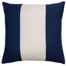 Square Feathers Home Savvy Hue Ivory Band Pillow Decor square-feathers-savvy-hue-navy-ivory-band-pillow-12" x 24"