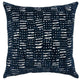 Square Feathers Home Seal Tribal Pillow - Navy Pillow & Decor