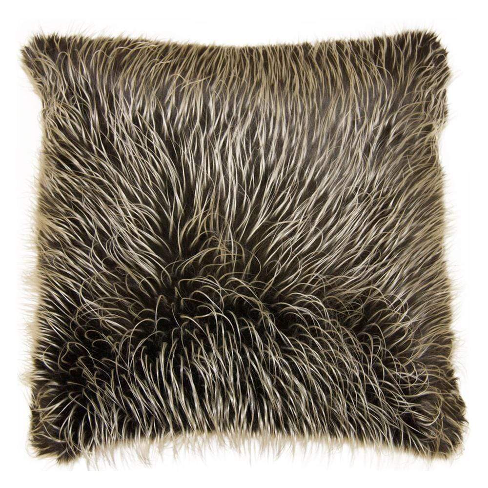 Square Feathers Home Spike Fur Pillow Decor