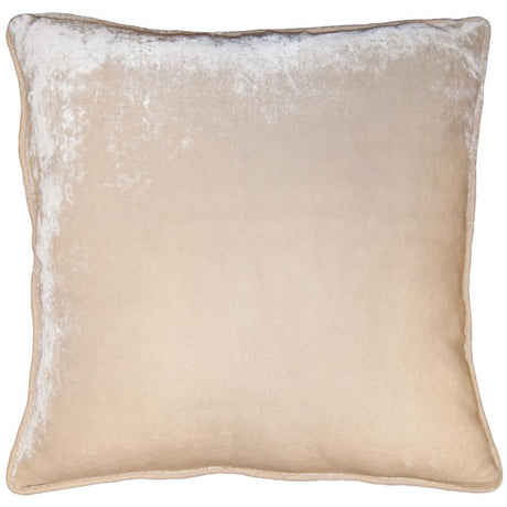 Square Feathers Home Vintage Velvet Pillow - Nude Decor
