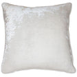 Square Feathers Home Vintage Velvet Pillow - White Decor