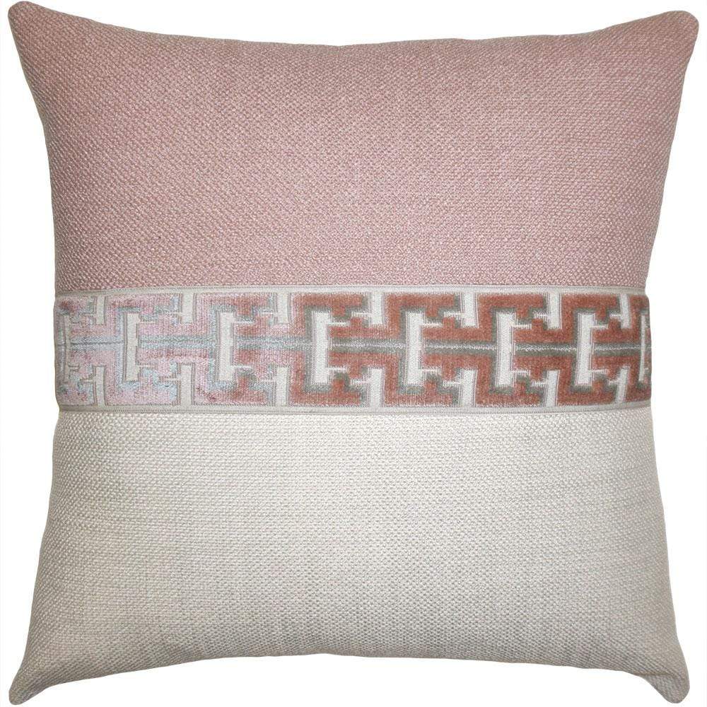 Square Feathers Jager Pillow - Blush Pillow & Decor