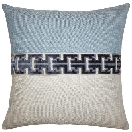 Square Feathers Jager Pillow - Fossil Pillow & Decor