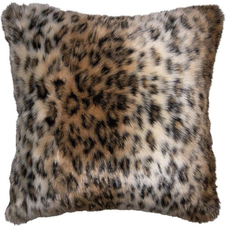 Square Feathers Taos Cheetah Fur Pillow Pillows