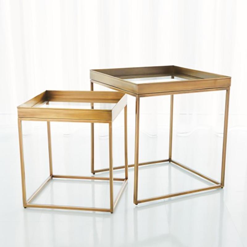 Studio A S/2 Perfect Nesting Table - Antique Brass Furniture studio-a-7.90781