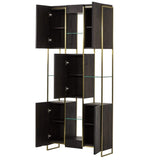 Thomas Bina Marley Bookcase - Large Dark Oak Furniture thomas-bina-0704360