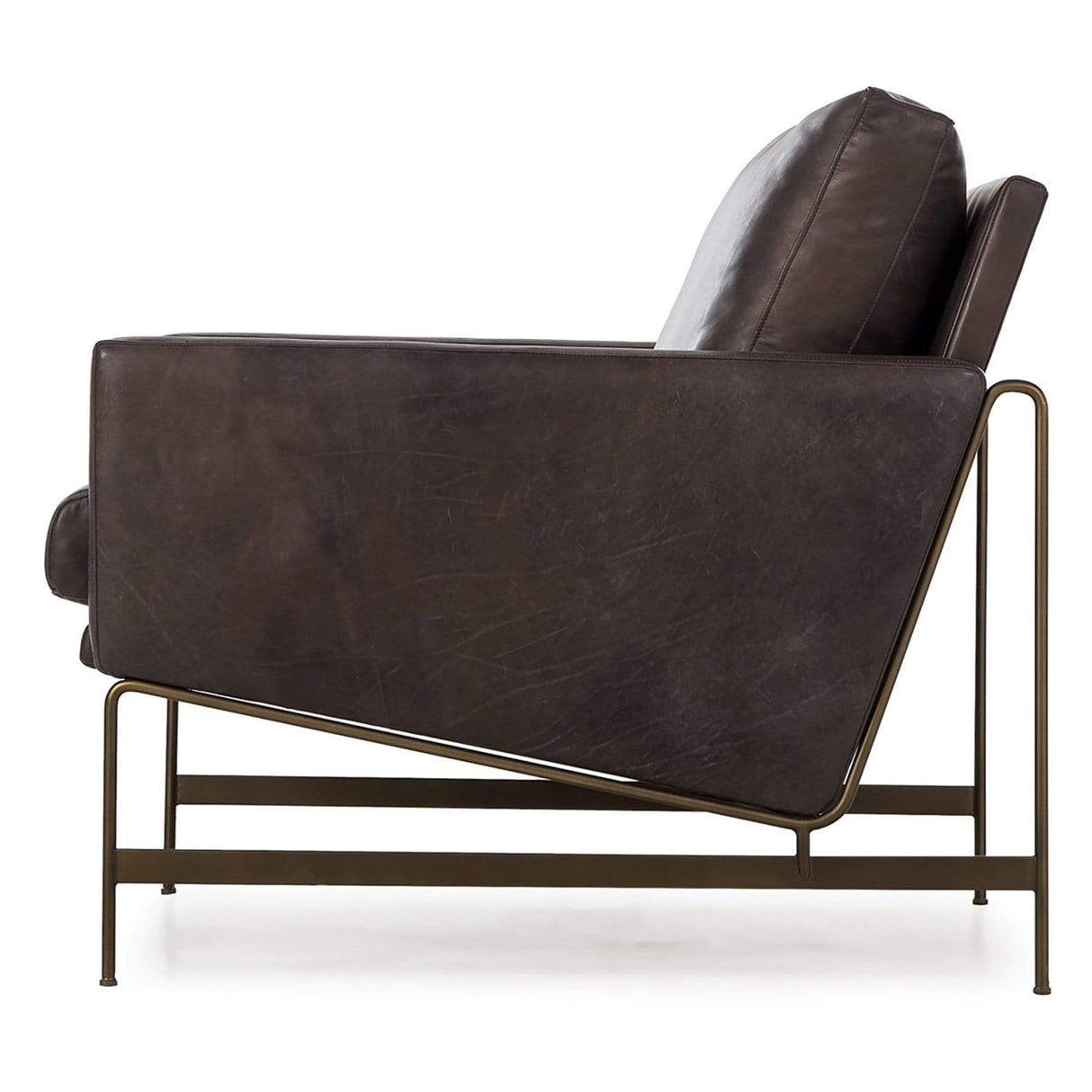 Thomas Bina Vanessa Chair - Destroyed Black Leather Furniture thomas-bina-0702146