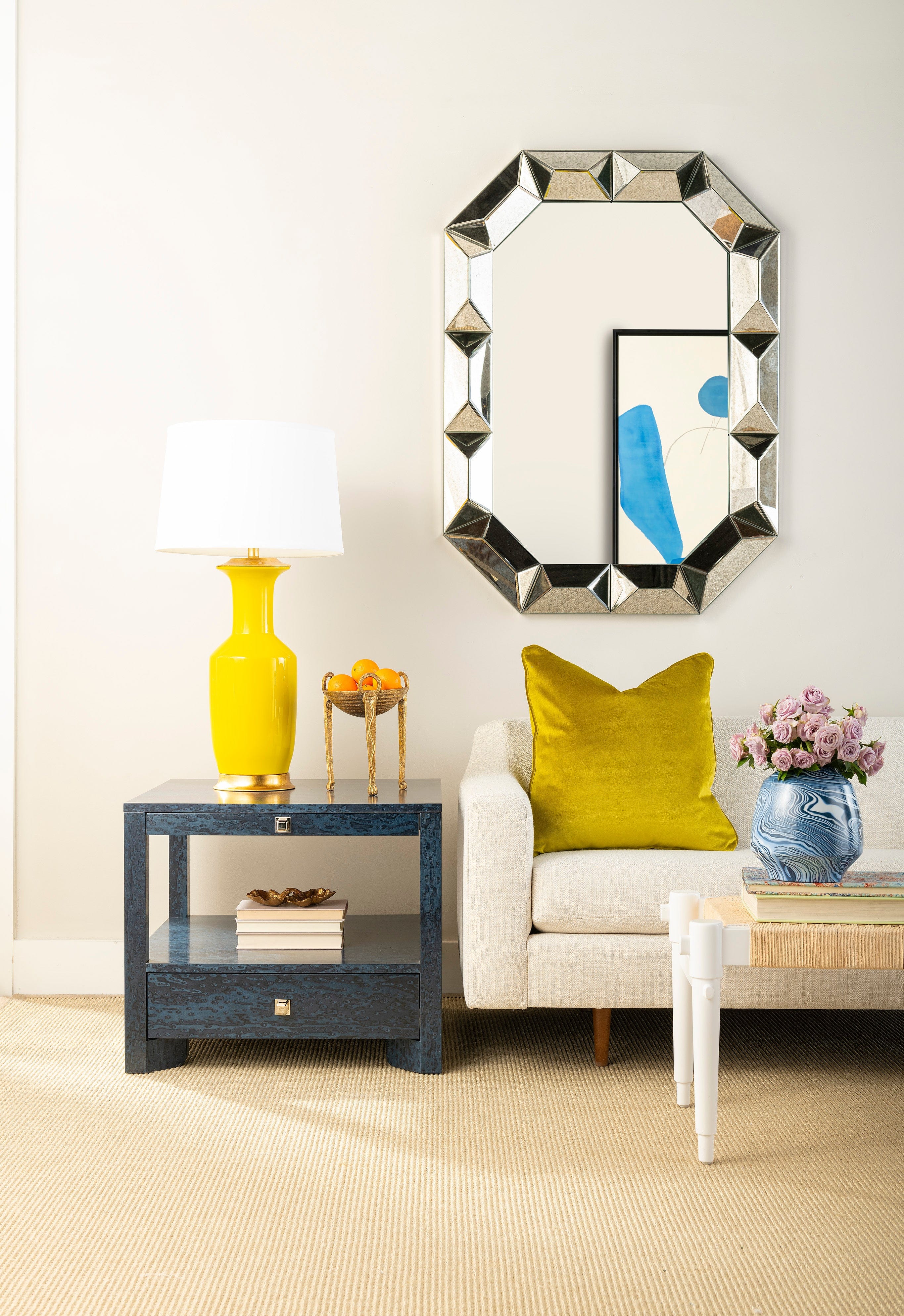 Romano Wall Mirror Meadow Blu