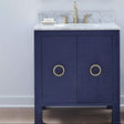 Worlds Away Blanche Bath Vanity - Navy Bedding and Bath