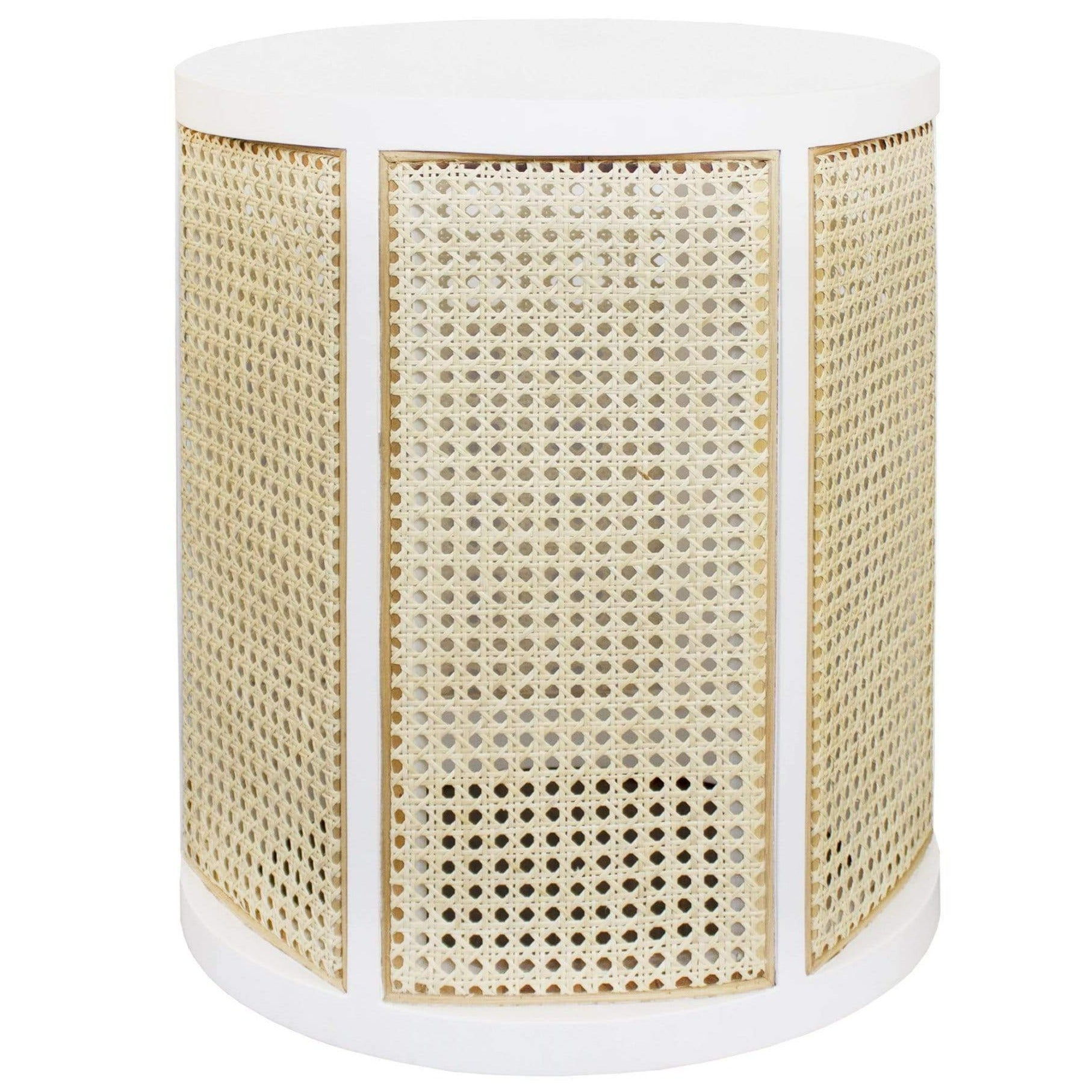 Worlds Away Freya Cane Side Table - Thumbnail 3