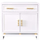 Worlds Away Marcus Lacquer Cabinet with Gold Leafed Bamboo Furniture Worlds-Away-Marcus-WH 00607629007917