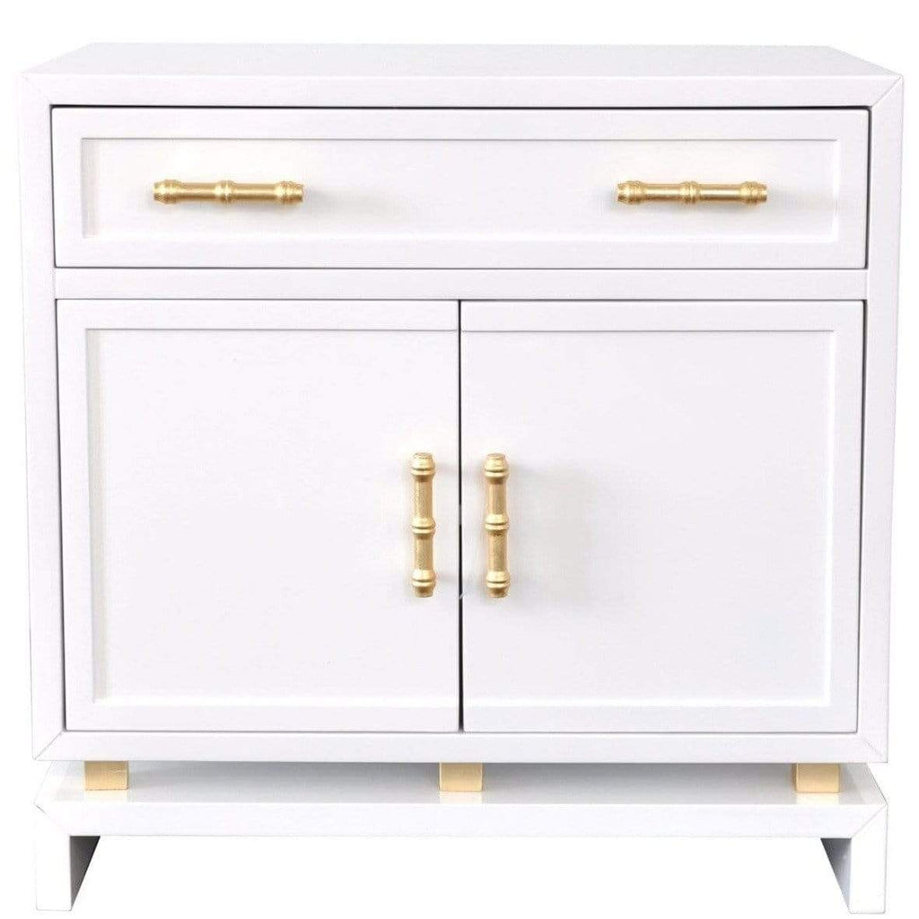 Worlds Away Marcus Lacquer Cabinet with Gold Leafed Bamboo – Meadow Blu