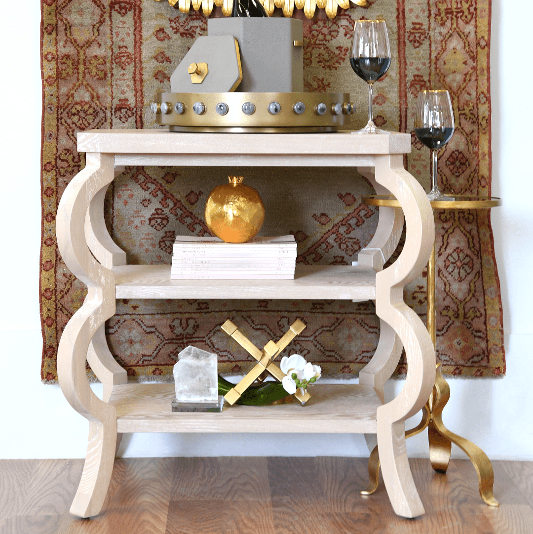 Worlds Away Olive Side Table Furniture