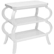 Worlds Away Olive Side Table - White Furniture worlds-away-OLIVE-WH 00607629021654