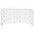 Worlds Away Valentina Chest - White Lacquer Furniture worlds-away-VALENTINA WH 607629027687
