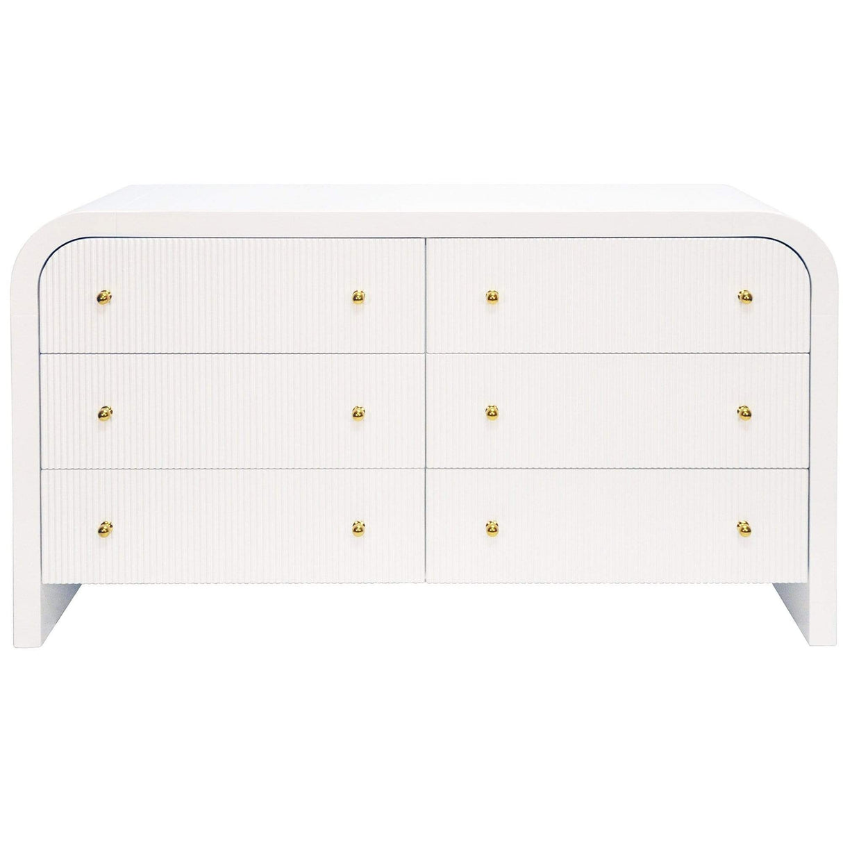 Worlds Away Valentina Chest - White Lacquer Furniture worlds-away-VALENTINA WH 607629027687