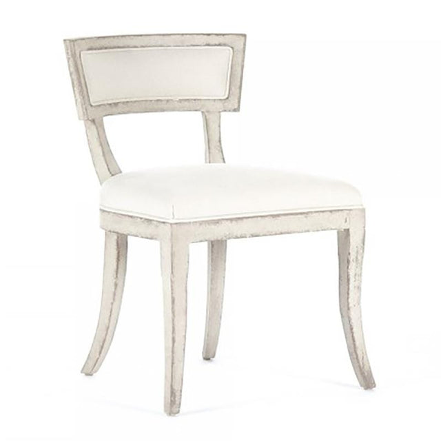 Zentique Ayer Side Chair - White Birch & Linen Furniture Zentique-LI-SH14-22-91 00610373323912