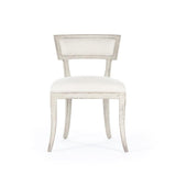 Zentique Ayer Side Chair - White Birch & Linen Furniture Zentique-LI-SH14-22-91 00610373323912