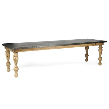 Zentique Borges-Zinc Top Table Furniture Zentique-HS097 00610373316112