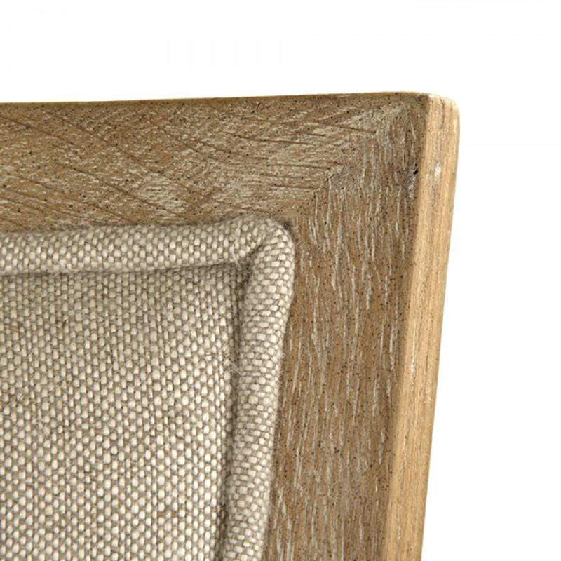 Zentique Carvell Bar Stool - Limed Grey Oak & Linen Furniture zentique-CF282-35
