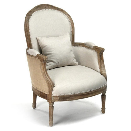 Zentique Club Chair Furniture Zentique-CFH185 E272 A003 Jute