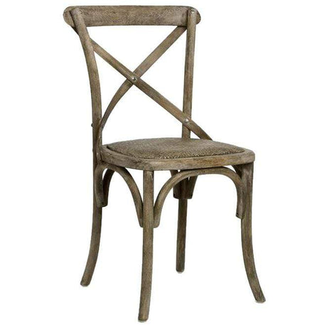 Zentique Parisienne Cafe Chair in Limed Grey Oak Furniture Zentique-FC035-E272 00610373303839
